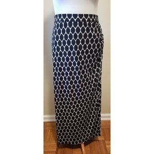 {Lane Bryant} Black &White Pattern Skirt